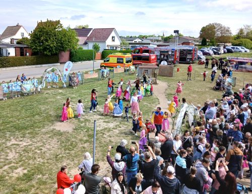 Richtfest Sozialgebäude Sportanlage Klütz