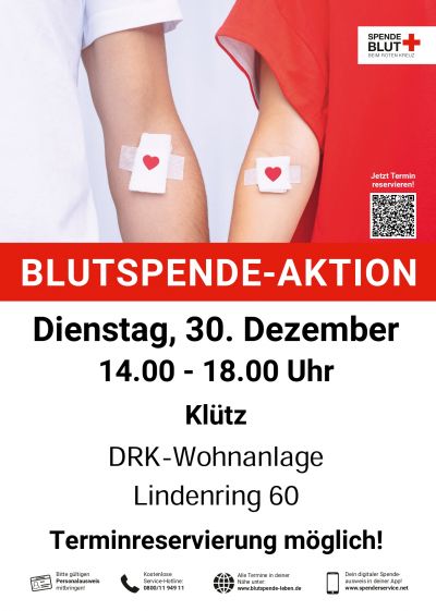Plakat Blutspende